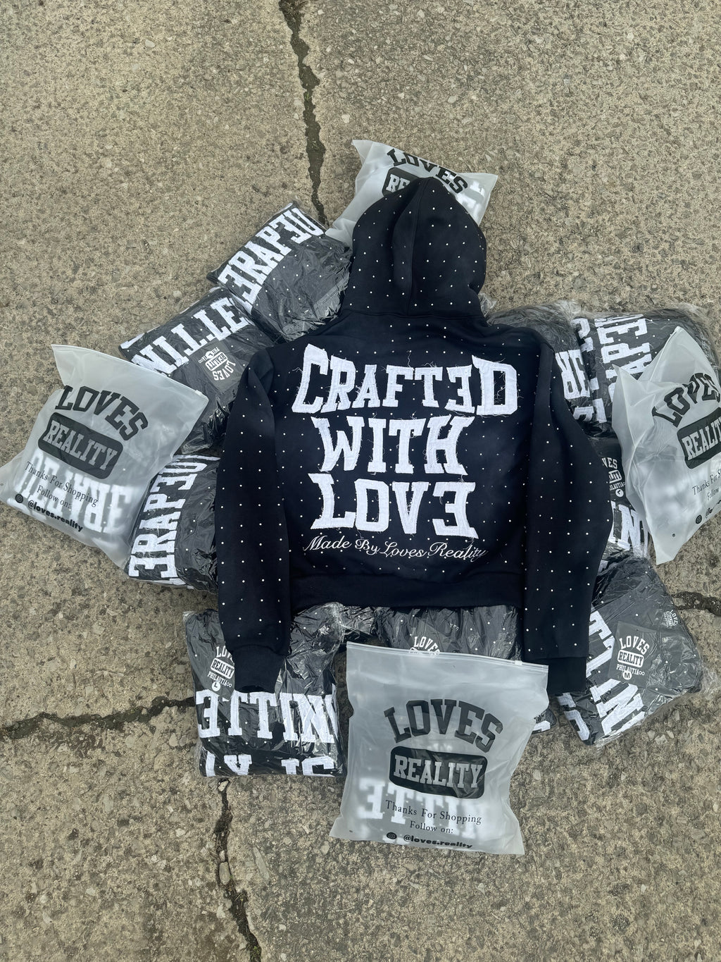 Rhinestone "Therapy" Hoodie